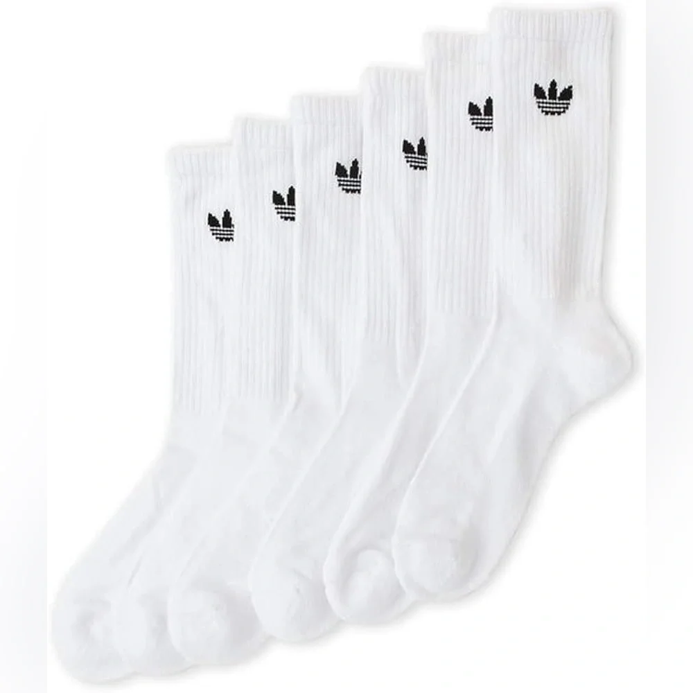 Adidas Originals trefoil Logo cushioned Crew Socks 12 pairs